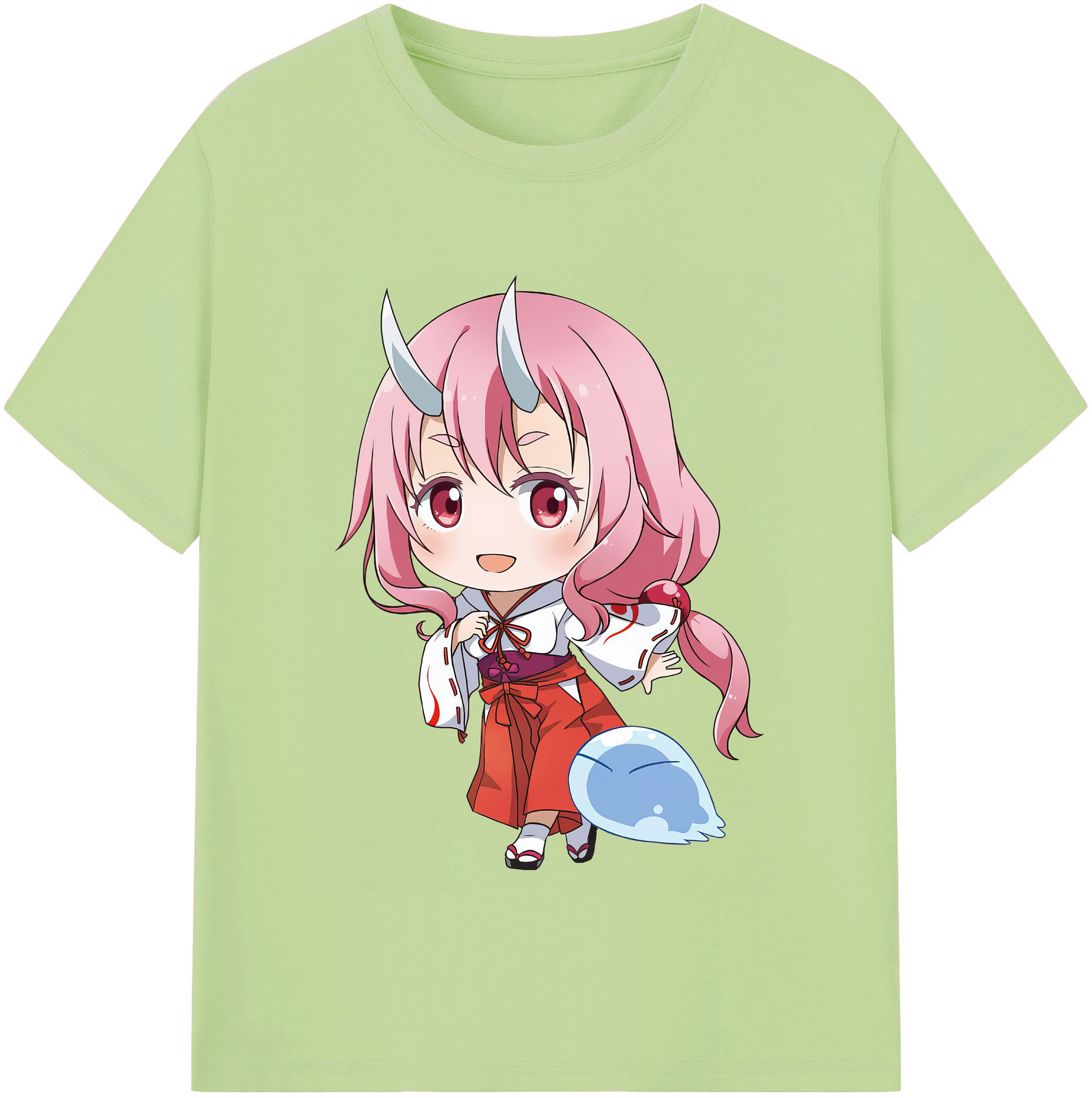 （画像用） 転スラ Regarding Reincarnated to Slime 綿100％半袖Tシャツ（フロントプリント）
